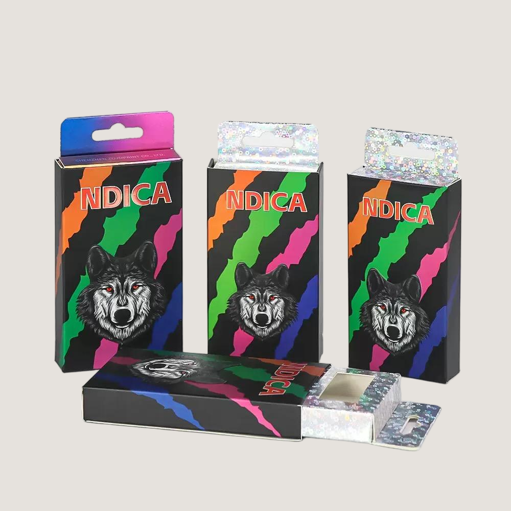 CBD Silver Cardboard Box with Hanging Hole - Image 2