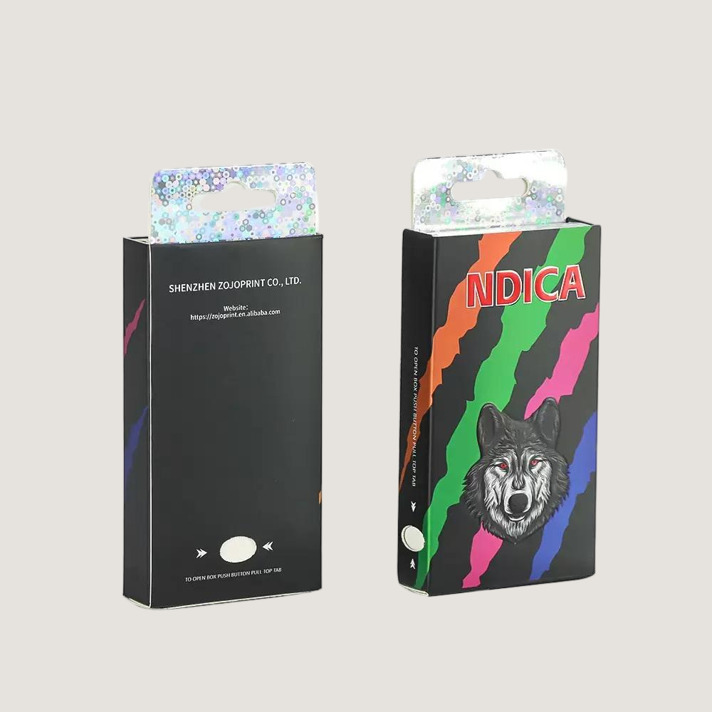 CBD Silver Cardboard Box with Hanging Hole