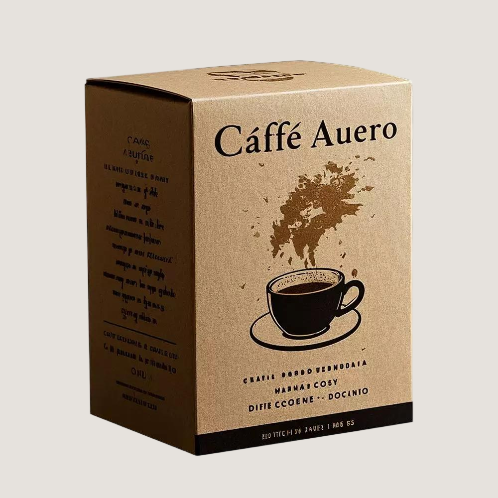 Coffee Kraft Paper Folding Box