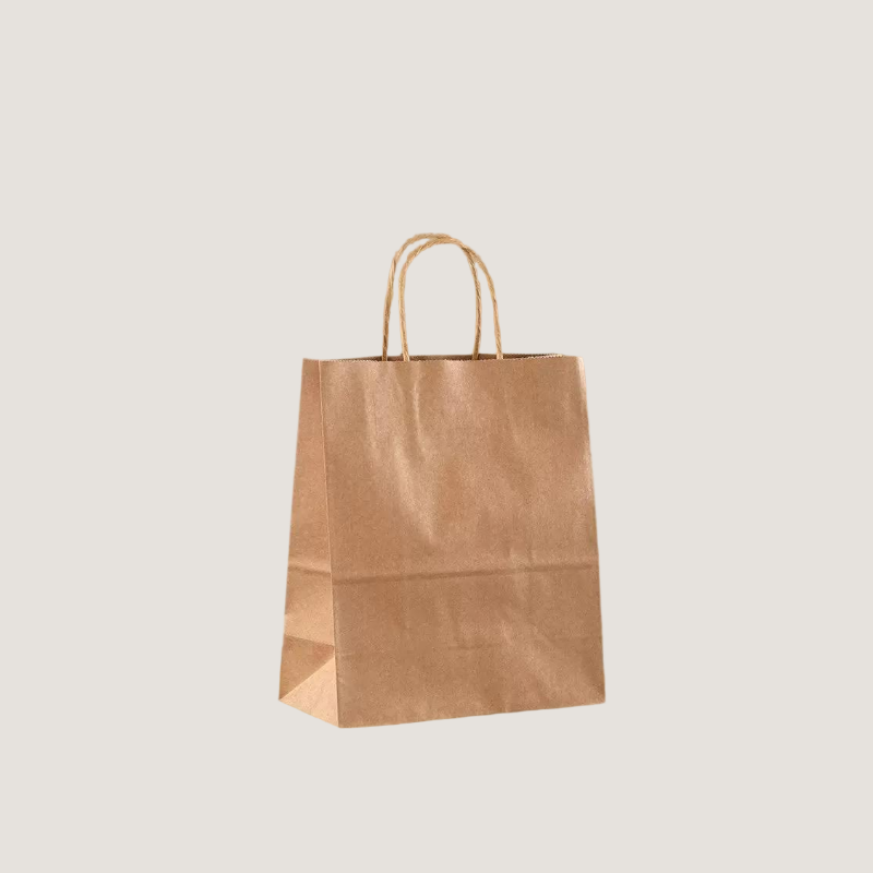 Kraft Paper Handled Takeout Bag - Image 2
