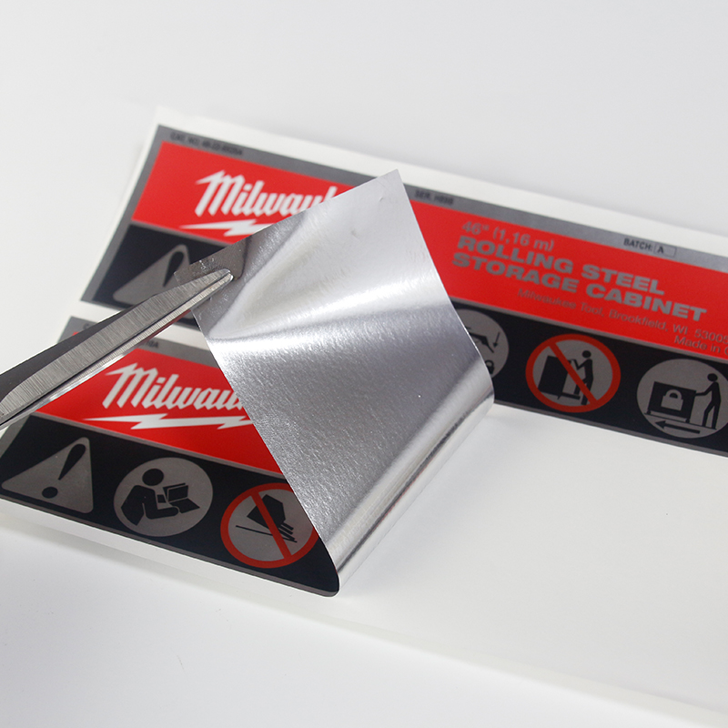 Silver PET Label - Image 2