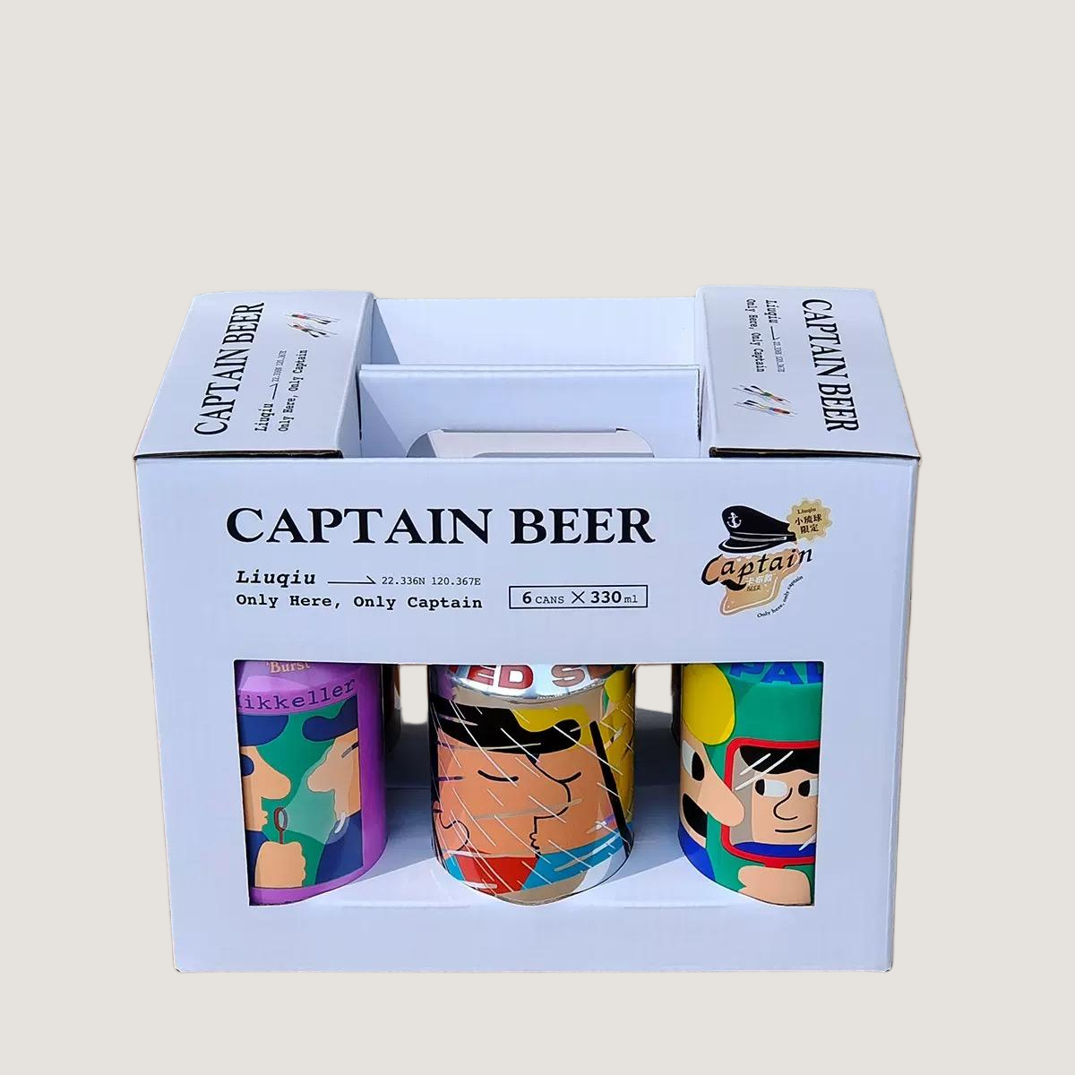 Canned Beer Packaging Box with Handle & Window - Image 2