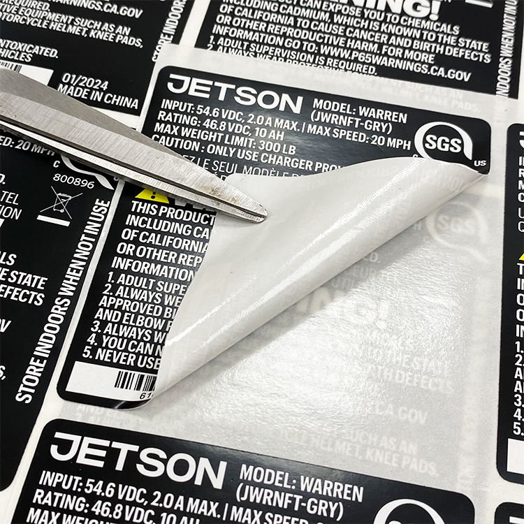 White PET Labels - Image 2