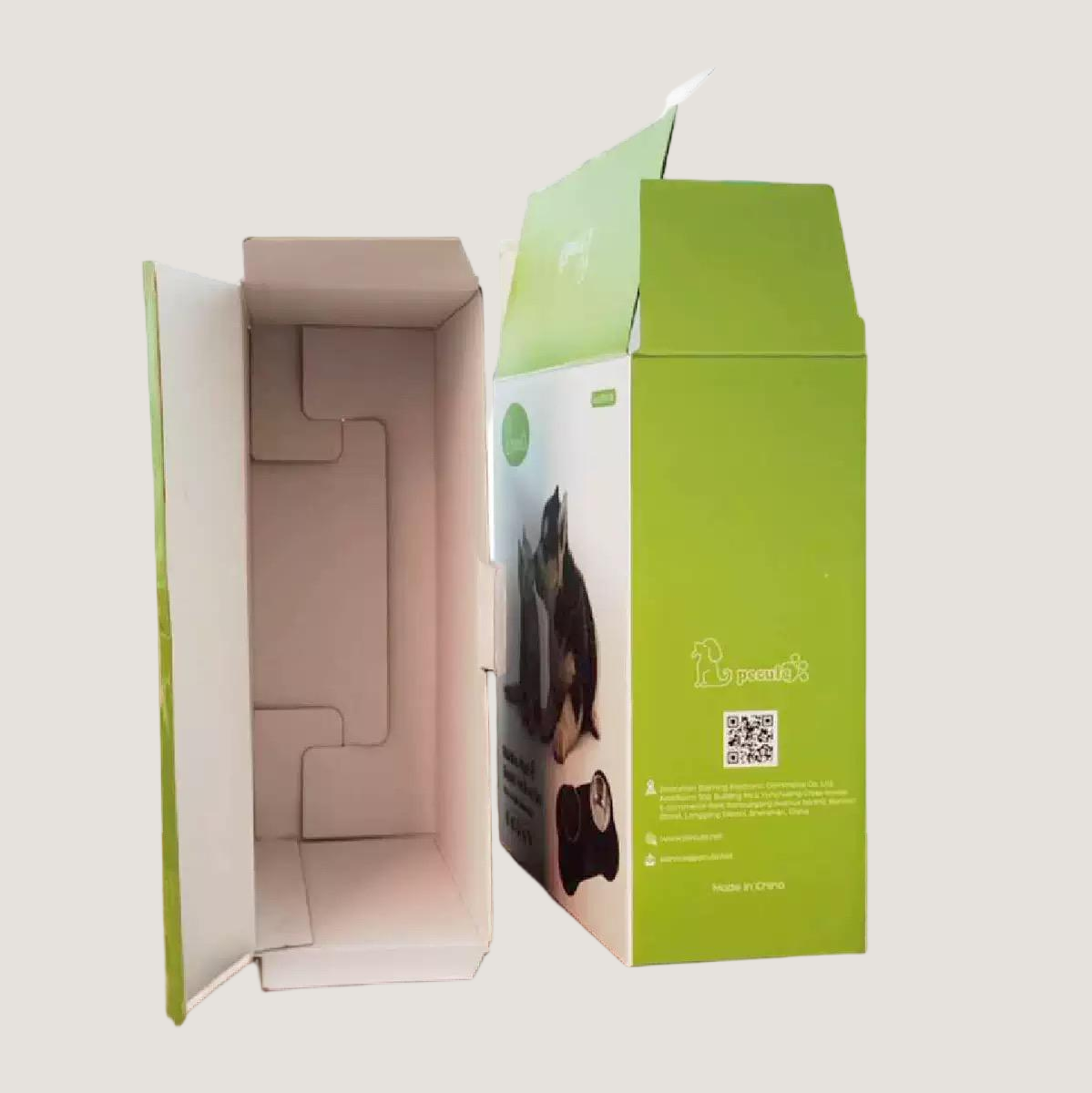 Pet Accessories Packaging Box – White Cardboard with Clasp - Image 2